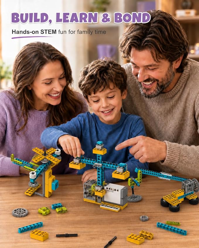 Veecafiodi Science Kits for Kids Age 8-12, 50 in 1 STEM Toys for Kids 6-12, Motorized Building Toy for Boys Girls, Educational Engineering Set, Birthday Gift