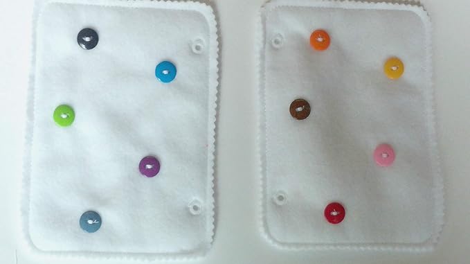 Button on Shape Quiet Book Page - #QB133