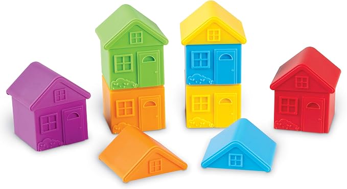 Learning Resources All About Me Sorting Houses | 12 Pieces, Ages 3+ Fine Motor & Sorting Skills, Montessori Toys, Special Education Actives, Imaginative Play
