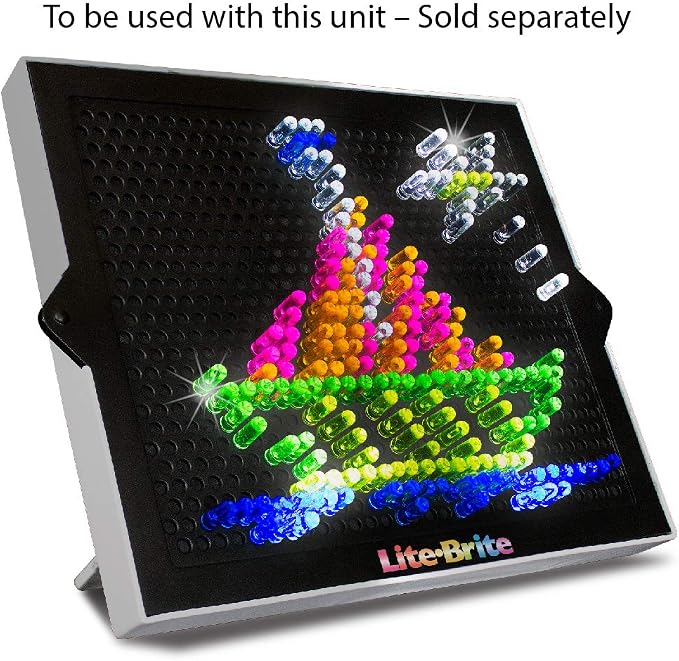 Lite Brite Peg and Template Refill Pack, Light Up Drawing Board Accessories, LED Drawing Board Pegs with Colors, Toys for Creative Play, Light Toys for Kids Aged 4 +