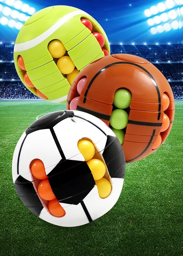 Puzzle Sport Ball Toys - 3D Brain Teasers and Puzzle Games for Kids and Adults, Sensory Toys Gifts, Intelligence 2.5" Magic Bead, Adult Relieve Stress, Hand Sport, Boys Girls Birthday Gift