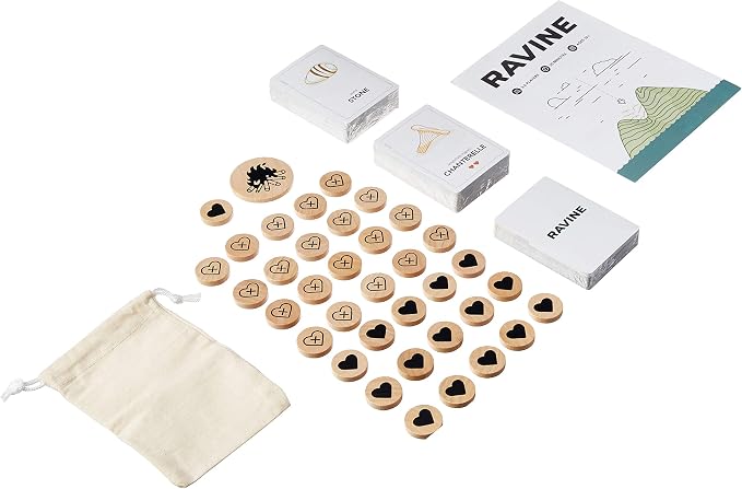 Stellar Factory Ravine: A Crafty and Cooperative Card Game | 193 casino-quality cards plus screen-printed wood tokens | 45-90 min playtime | great for families & experienced groups