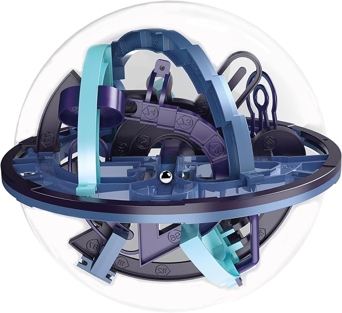3D Maze Ball,Interactive Maze Sphere Game with 158 Obstacles | 3D maze puzzle ball game,Brain Teaser Puzzle Balls for Boys,Labyrinth Puzzle Ball Kids Education Toys