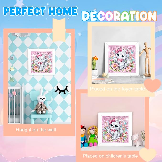 Nardoll Diamond Art Kits with Wooden Frame - Arts and Crafts - Dimond Art Painting by Numbers - GEM Art for Beginners Adult Home Wall Decor