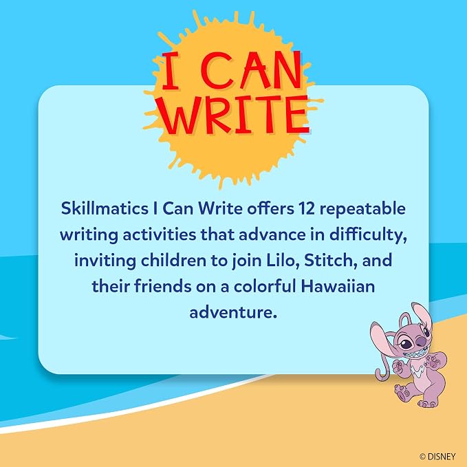 Skillmatics I Can Write Disney's Lilo & Stitch – Educational Toy and Game | Reusable Preschool Learning Activities, Back to School Supplies, Gifts for Students, Kids, Toddlers Ages 3, 4, 5, 6