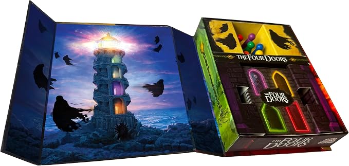 Happy Camper - The Four Doors | Cooperative Game by Pandemic and Forbidden Island Creator | Perfect for Solo Play, Two Players, and Small Groups | Portable Adventure Game