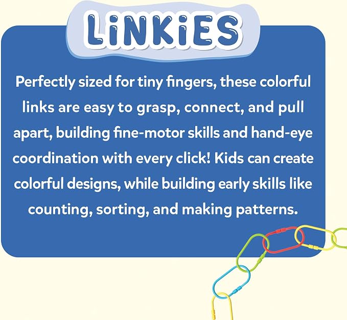 Skillmatics Early Learning Link Toy for Toddlers – 36 Connectable Linkies | Fun Snap-Together Activity, Bead Maze Toys for Babies, Sensory Play, Fine Motor Skills, Gift for Ages 10–24 Months