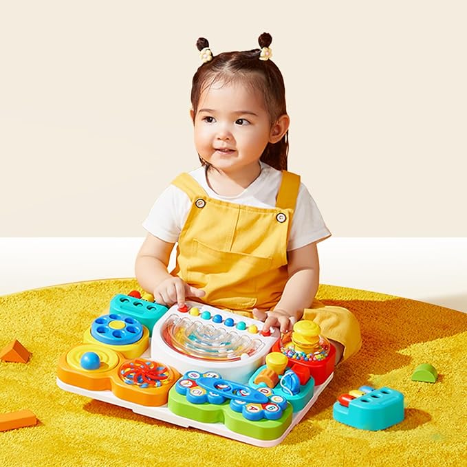 Busy Board 3.0 Detachable & Assemblable Toy for Toddlers 1+ | Portable Learning Activity Board with 7 Travel-Friendly Tools, Fine Motor Skills Development
