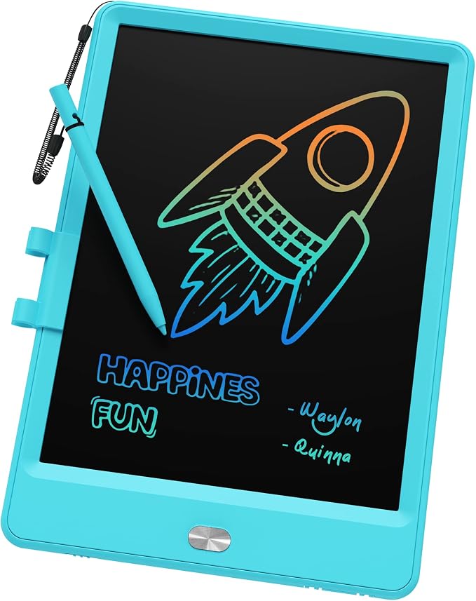 LCD Doodle Board 8.5in Drawing Pad for Kids, Writing Tablet Magic Drawing Board, Mess Free Coloring Scibble Board Car Trip Kids Toys, Easter Gifts for 3 4 5 6 7 Year Old Boys Girls (Blue)