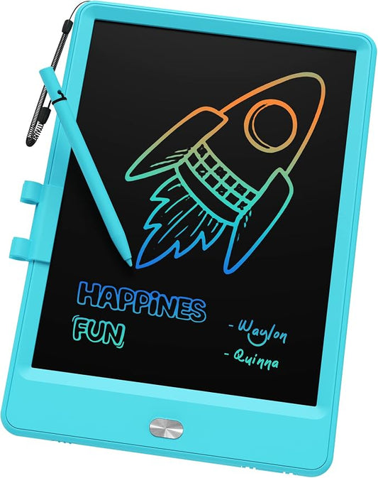 LCD Doodle Board 8.5in Drawing Pad for Kids, Writing Tablet Magic Drawing Board, Mess Free Coloring Scibble Board Car Trip Kids Toys, Easter Gifts for 3 4 5 6 7 Year Old Boys Girls (Blue)
