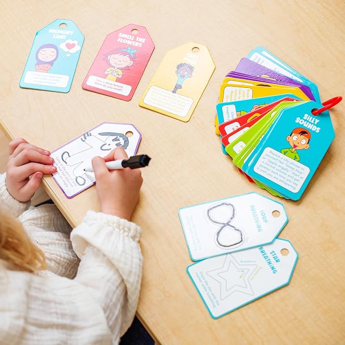 Dry Erase Calming Cards – Kids Mindfulness SEL Set