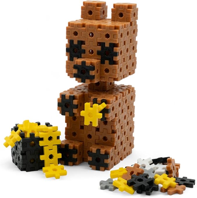KADÜ 250 Piece Bear Set Kids Age 5+ Building Block STEM Interlocking Toy | Creative Mini Sensory Construction Puzzle tiles - Open Ended Play Gift Boys + Girls - Classroom Homeschool Manipulatives