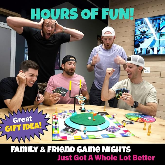 Dude Perfect Board Game with Soccer Add On; Action Packed Sports Challenges for Competitive Kids and Families | Perfect for Family Game Night; 2 to 5 Players; Ages 4 and up
