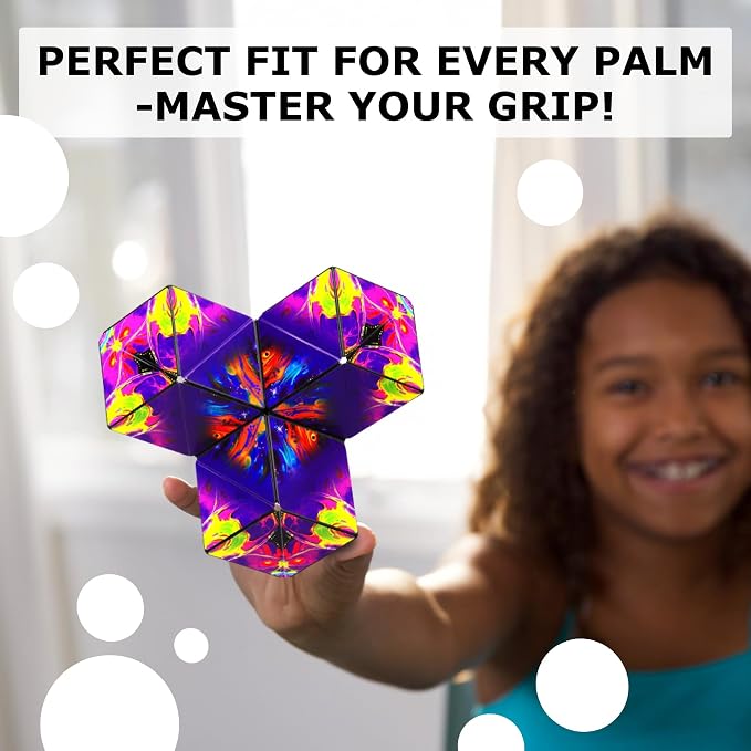 Shashibo DODECA Magnetic Puzzle Cube, Stress Relief Fidget Toy | 100+ Possible Shapes, Sensory Fidget Toy For Adults & Kids, Fun Shape Shifting Puzzle Box For All Ages