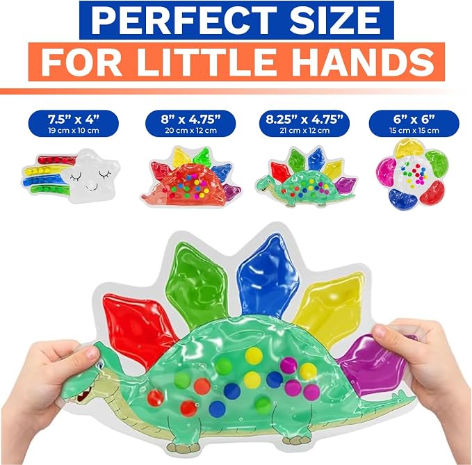 4-Pack Color Sorting Sensory Toys for Toddlers Ages 3+ Montessori Travel Toys Calm Down Toy for Preschool | Flower, Porcupine, Cloudy Rainbow Color Matching Activities Gift Ready for Boys Girls B-Day