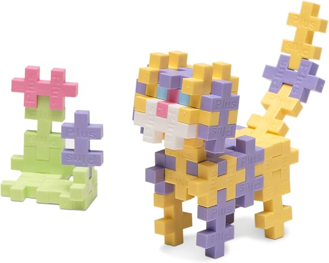 PLUS PLUS Pastel Color Mix Tube - Mini Interlocking Building Blocks Set | Roadtrip Essentials for Kids, Sensory Bin Fillers, Math Manipulatives, Classroom Must Haves, Kids Airplane Activities