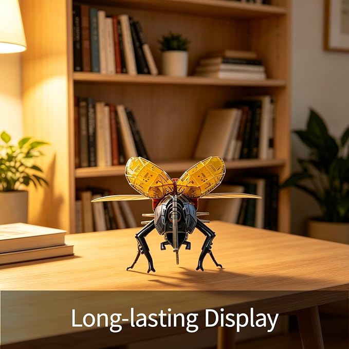 3D Acrylic Insect Puzzle DIY Bug Model Kit Animal STEM Gift | Building Kits Crafts Figurine Sculpture Nature Decoration Educational Display Toys for Kids and Adults (Hercules Beetle)