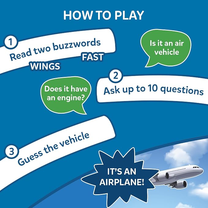 Skillmatics Guess in 10 – Things that Go, Educational & Trivia Card Game