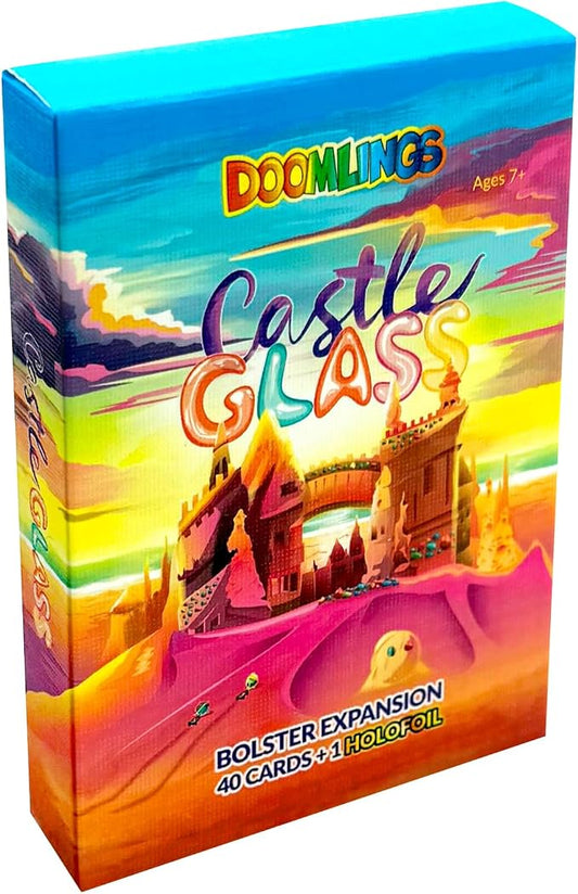 Doomlings Castle Glass Expansion – 37 New Traits, 2 Ages & Mystery Holofoil Card Bolster Pack – Board Game Expansion Adds Fish Shell Coral Classes & Bonus Point System for Collectors & Players