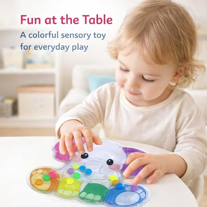 Sean's Choice Color Sorting Sensory Toys for Toddlers, Roadtrip Travel Essenstial Fine Motor Autism Fidget Preschool Classroom Activities for Kids (Elephant)