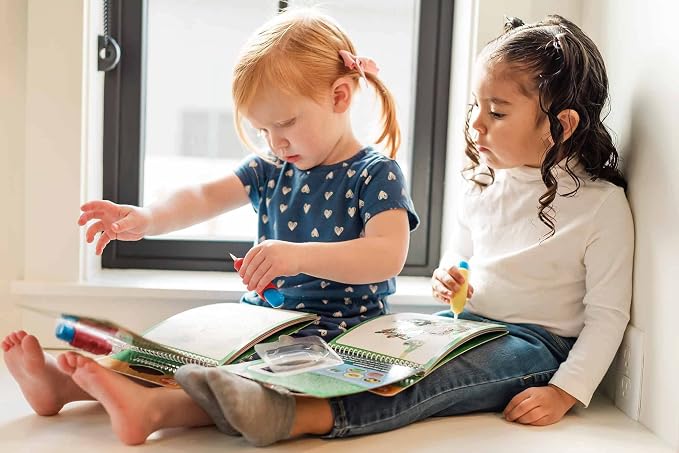 Aqua Brush 2 Pack | Old Testament #1 and Old Testament #2 Color with Water Activity Books, Bible School, Preschool, Elementary, Primary, Christian, Religion, for Kids Ages 3+