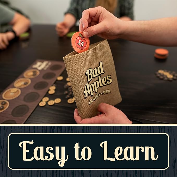 Lost Boy Entertainment Bad Apples - Board Games - Family Games - Party Games - for Adults and Teens - Strategy - Bidding & Bluffing - Game Night