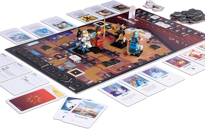 Bezzerwizzer LEGO Ninjago Board Game: Destiny’s Bounty Adventures | Cooperative Adventure Game with Exclusive Minifigures, Ages 8+, 2-4 Players, 30 Minute Playtime