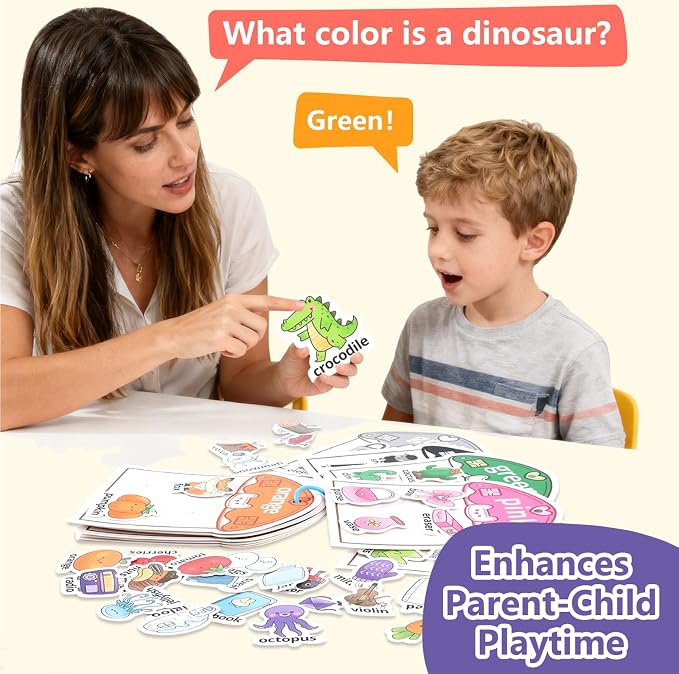 Color Sorting Montessori Busy Book for Toddlers Ages 3+, Educational Preschool Learning & Activity Books for Kids 3-5, Autism Sensory Fine Motor Skills Quiet Supplies with Matching Games