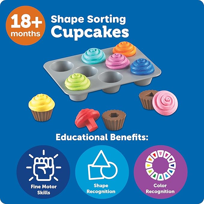 Learning Resources Smart Snacks Shape Sorting Cupcakes