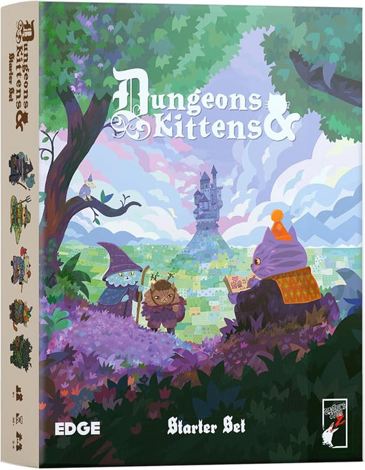Dungeons & Kittens Roleplaying Game Starter Set | Animal Fantasy RPG in a Wholesome Post-Apocalyptic Medieval World for Family, Kids & Adults, Ages 8+, 2-6 Players, 90 Mins
