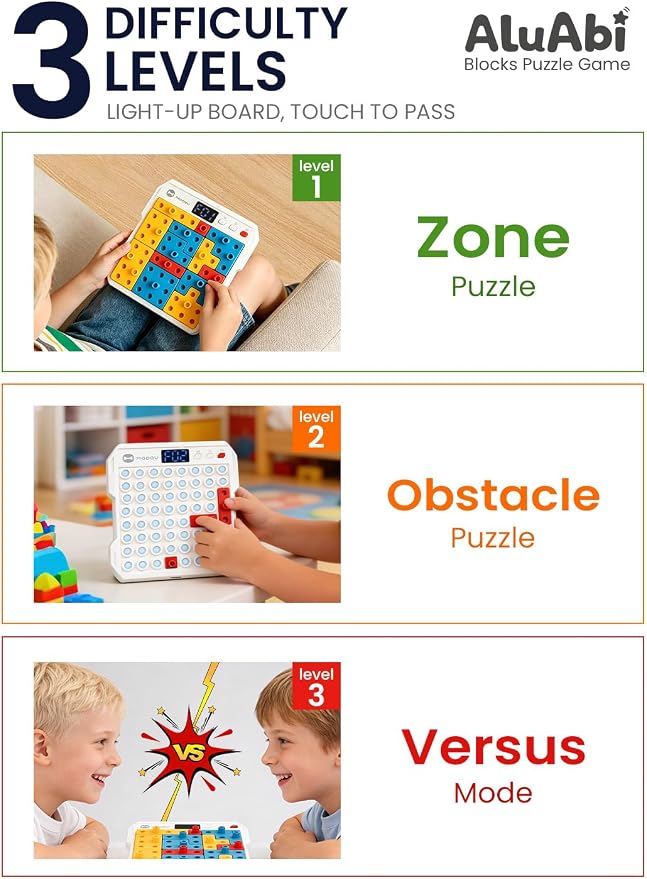 Super Blocks STEM Puzzle Game with 1000+ Patterns & Maze for Kids | Boosts logic & motor skills with block puzzle. Great for 4‑8, gift. Safe.