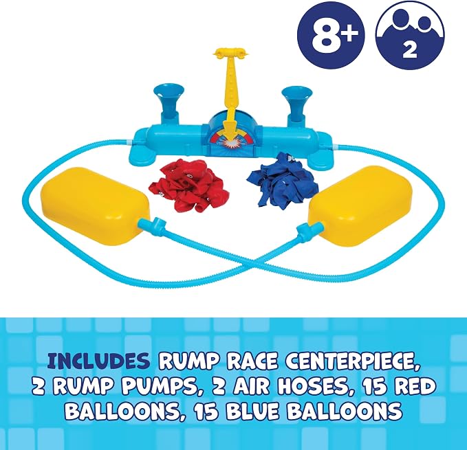Rump Race Balloon Popping Battle Board Game Family Game Night, Party Game | Family Game, Kids Games, Multi-Player, Board Games for Family Night, Preschool Toys, Family Game Night, Travel Games,