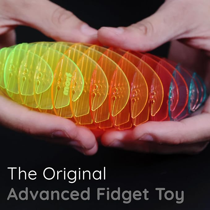 Morf Worm 3D Sensory Figgy Fidget Toy, Rainbow, Small | Quiet Fidget Toy: Sensory Figgy toy for focus and stress relief; satisfying tactile play for classrooms, desks, and travel