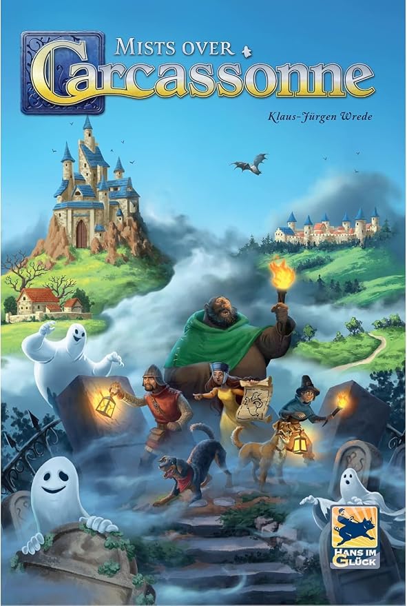 Mists Over Carcassonne Board Game | Territory Building Strategy Game | Cooperative Family Game for Kids and Adults | Ages 8+ | 1-5 Players | Average Playtime 45 Minutes | Made by Z-Man Games