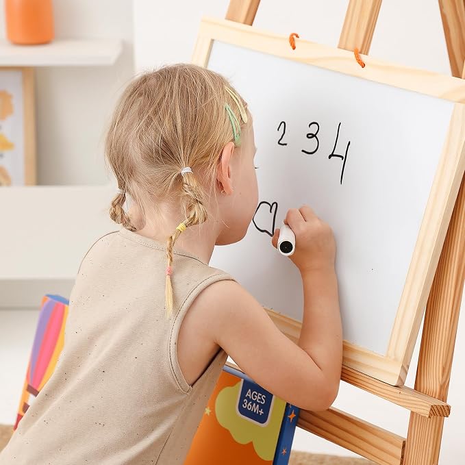 GRINNIE USA Map Puzzle for Toddlers 3 4 5 Years Old, Magnetic Wooden Jigsaw Learning Puzzle with Writing Board for Kids Age 4-6, Preschool Educational Toy Gift for Boys Girls Birthday Christmas