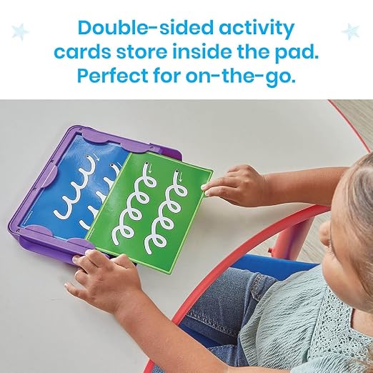 hand2mind Cursive Letter Tracing Sensory Pad, Tracing Board, Ages 3+ | Reusable Handwriting Practice for Kids, Cursive Alphabet Learning Toys, Fine Motor Activities, Writing Center for Classroom