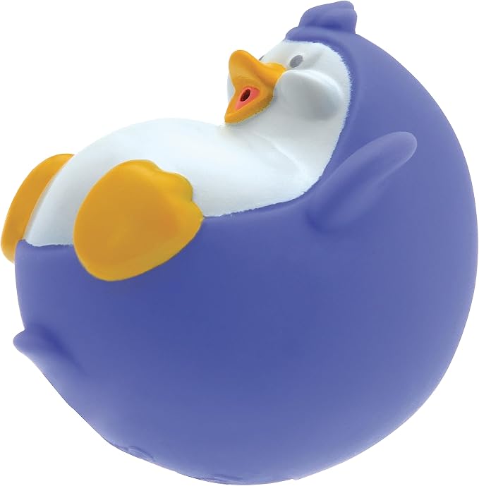 Nuby Penguin Slide Bath Toy Play Set with 4 Bath Squirters - Baby Bath Toys for Boys and Girls 12+ Months - Suction Cup Toy Attaches to Shower Wall