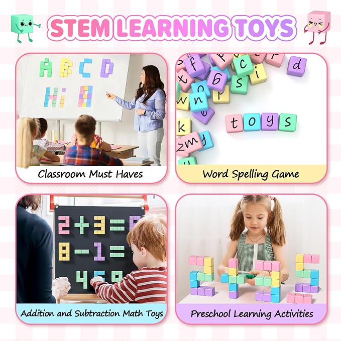 KAEILORU 45pcs Magnetic Blocks for Kids Ages 3-5 Magnetic Building Blocks