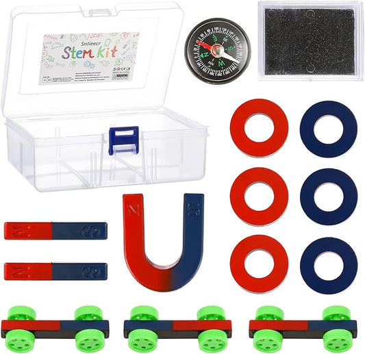 Sntieecr Labs Junior Science Magnetism Set for Experiment Education | Science Experiment Tool Physics Educational Toys Educational Science Kit for Kids Teen, STEM Projects for Kids Ages 8-12