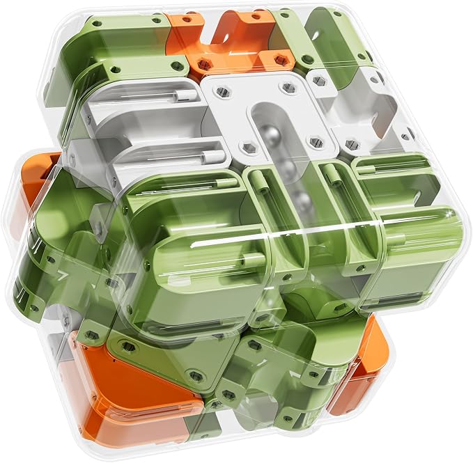 JUKUDAHU 3D Cube Puzzle Toys for Kids 3-8 with Ball, Fidget Toys | Educational Brain Teaser Color Matched Game, Family Board Game, Birthday Gift for Boys Girls 3 4 5 6 7 8 + Years Old Teens