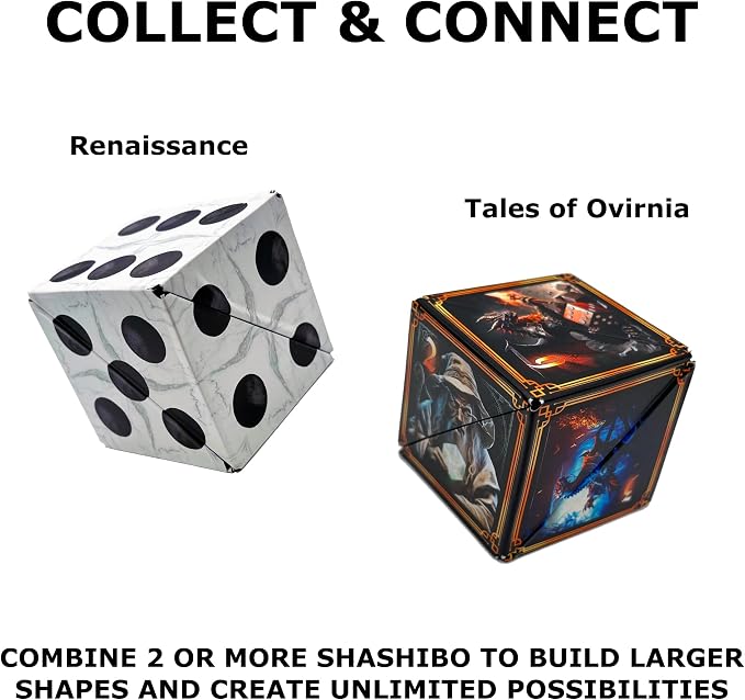 Shashibo DODECA Magnetic Puzzle Cube, Stress Relief Fidget Toy | 100+ Possible Shapes, Sensory Fidget Toy For Adults & Kids, Fun Shape Shifting Puzzle Box For All Ages