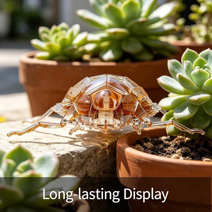 3D Acrylic Insect Puzzle DIY Bug Model Kit Animal STEM Gift | Building Kits Crafts Figurine Sculpture Nature Decoration Educational Display Toys for Kids Teens and Adults (Ant Lion)