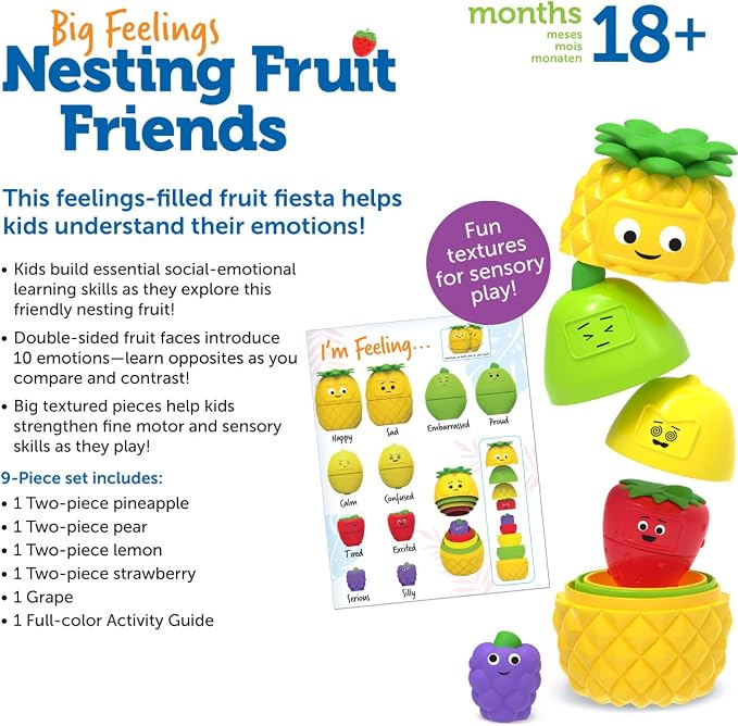 Learning Resources Big Feelings Nesting Fruit Friends