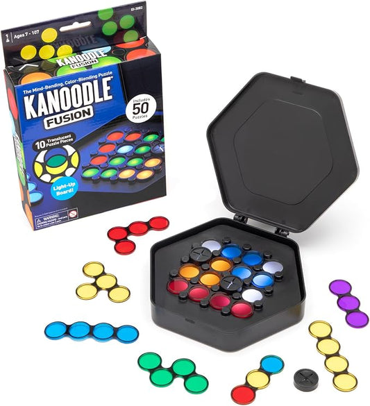 Educational Insights Kanoodle Fusion - 3D Brain Teaser Puzzles for Kids, Spatial Puzzle Games for Adults, Teens and Kids, Problem Solving Toys and Logic Puzzles, Single Player Games