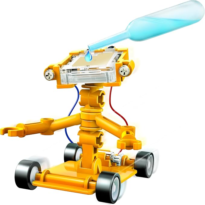 4M Toysmith, Green Science Salt Water Powered Robot Kit, STEAM Powered Kids, Beach Toy, For Boys & Girls 5+