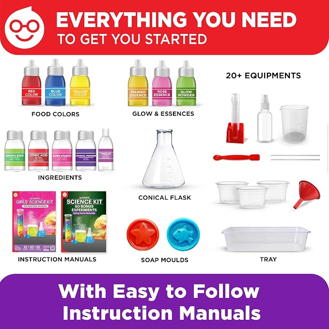 Doctor Jupiter Girls' Ultimate Science Experiments Kit for Kids Ages 8+ | Birthday Gift Ideas for Girls 9, 10, 11, 13, 14, 135+ Experiments, Science Kits for Kids Ages 8-12, Learning, Educational Toy
