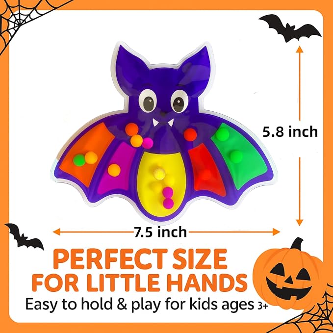 UURM 2 Pack Halloween Color Sorting Sensory Toy Travel Toys for Toddler 2+