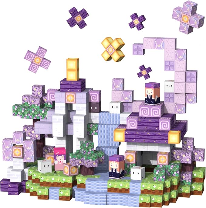 Magnetic Building Blocks 120PCS for Kids Boys Girls Ages 4-8 | Magnetic Cubes STEM Toy Set, Strong Magnets Construction Blocks, Educational Building Toy