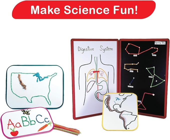 WikkiStix Big Count Box, 468 Wikki Stix - 13 Colors in Cool Storage Box with a 12 Page idea Booklet, Made in The USA