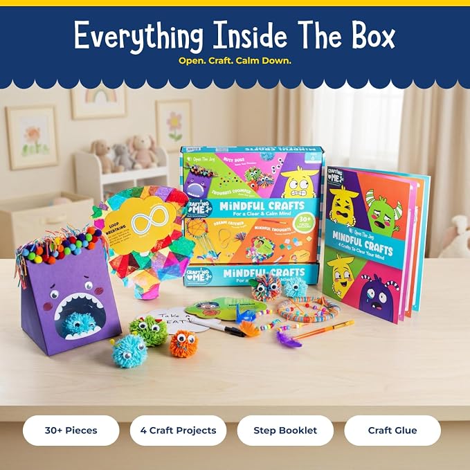 Open The Joy Mindful Crafts Kit – Kids Emotional Regulation & Art